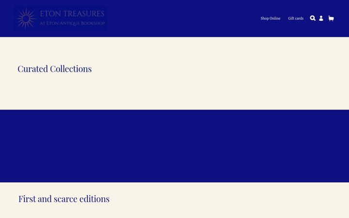 Screenshot of etontreasures.com