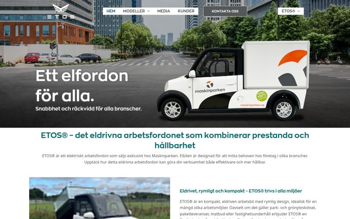 Screenshot του etos-ev.se