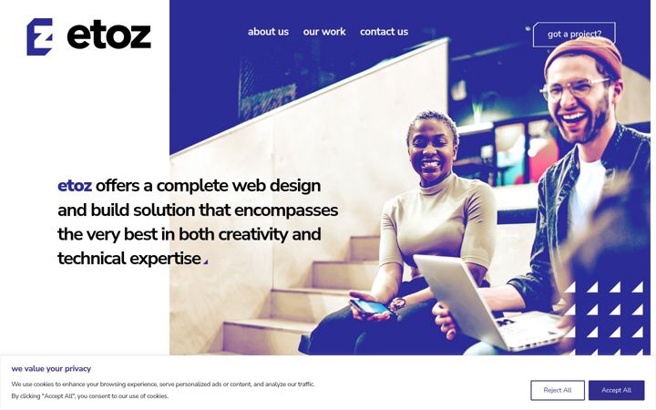 Screenshot of etoz.co.uk