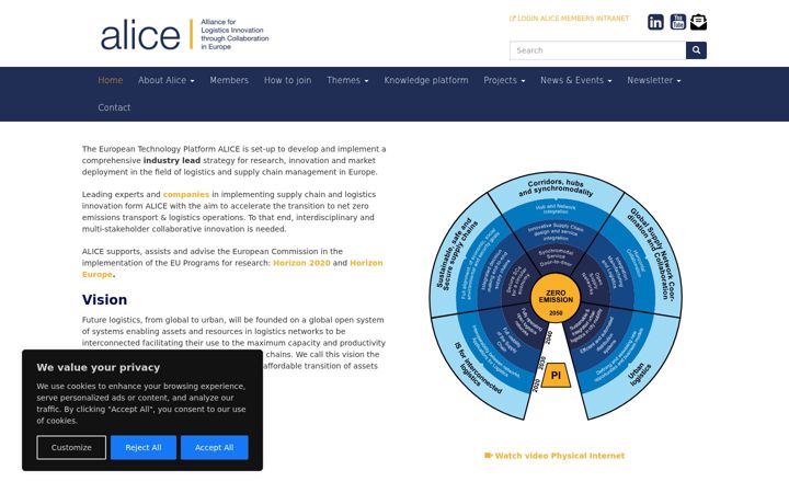 Screenshot of etp-logistics.eu