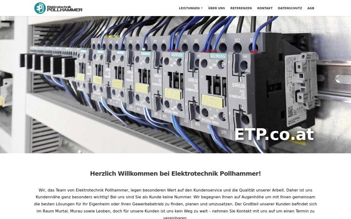 Ekraanipilt saidist etp.co.at