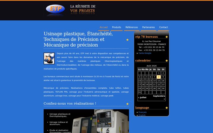 Screenshot of etp78.fr