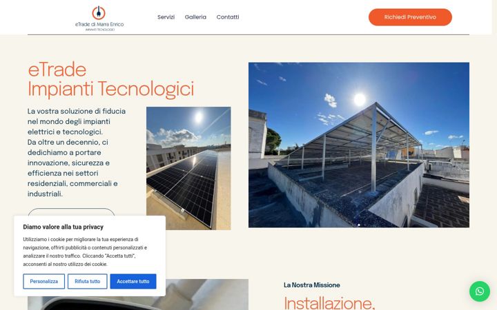Screenshot of etradeimpianti.it