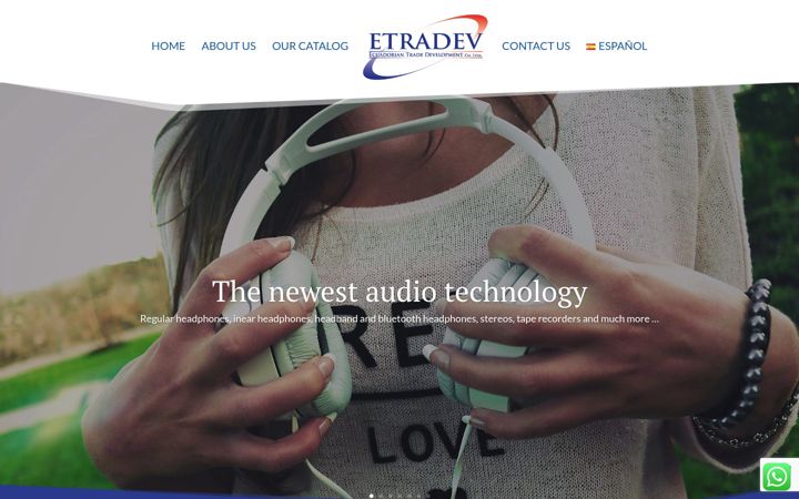 Screenshot stránky etradev.net