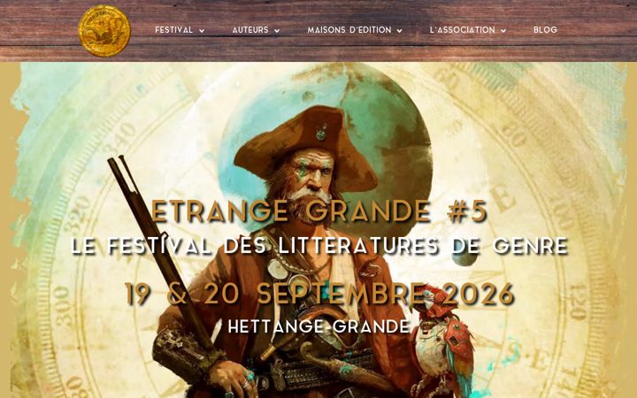 Screenshot of etrange-grande.fr