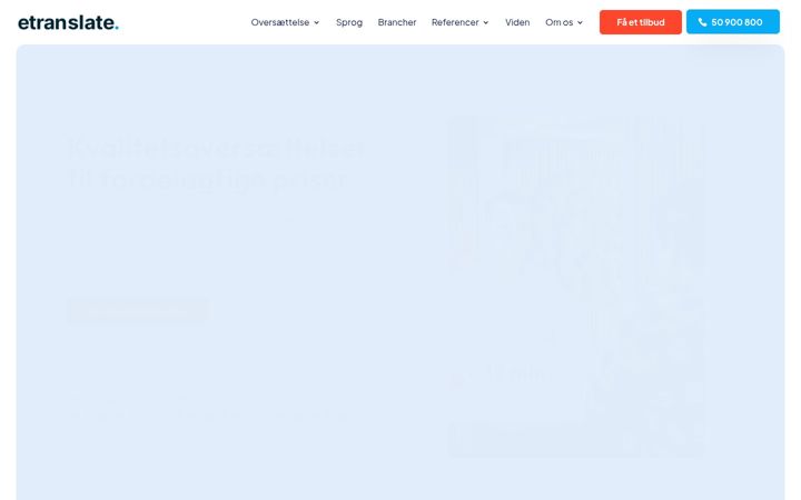 Ekrano kopija etranslate.dk