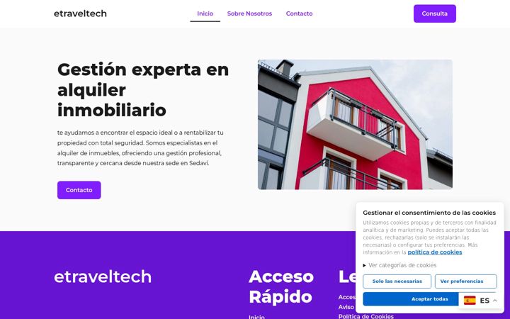 Screenshot of etraveltech.net