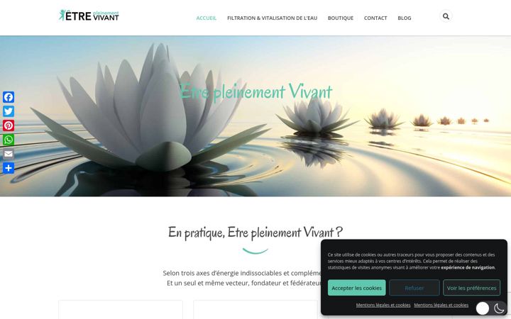 Screenshot of etre-vivant.fr