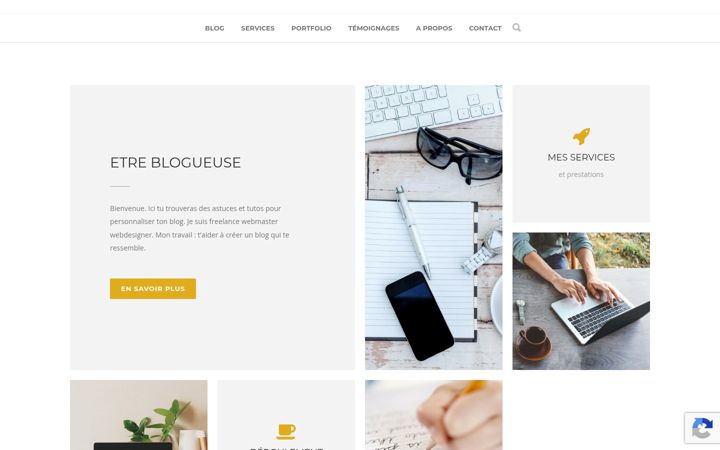Screenshot of etreblogueuse.com