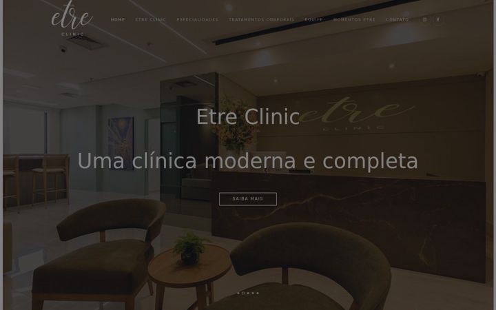 Screenshot of etreclinic.com.br