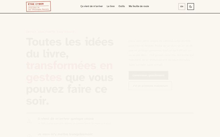 Screenshot of etrecyber.fr