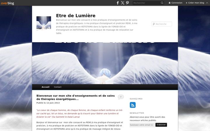 Screenshot of etredelumiere.fr