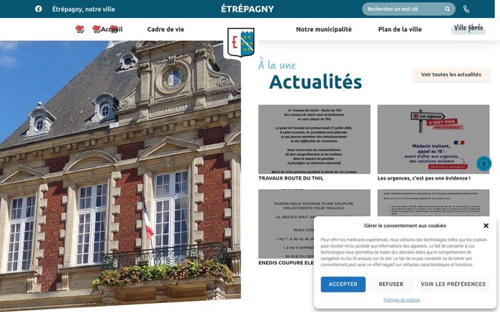 Screenshot stránky etrepagny.fr