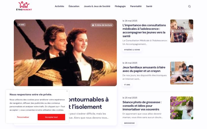 Screenshot stránky etreparent.fr