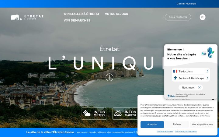 Screenshot stránky etretat.fr