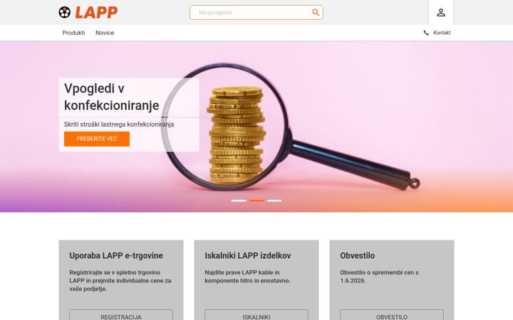 Skärmbild av etrgovina-lappslovenija.si