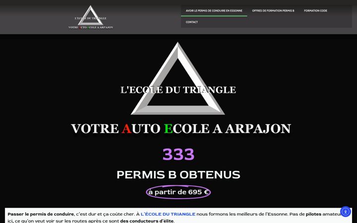 Screenshot of etriangle.fr