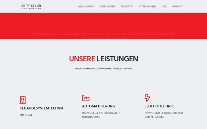 Screenshot of etrio.de