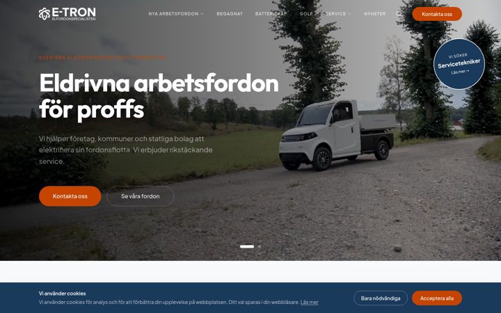 Screenshot of etron.se