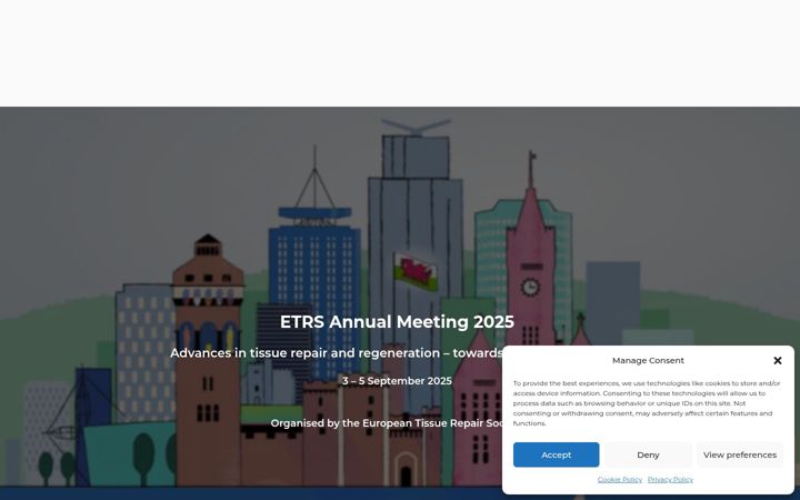 Screenshot of etrs2025.eu