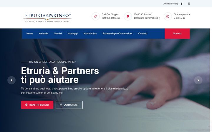 Snimka zaslona za etruriaepartners.it