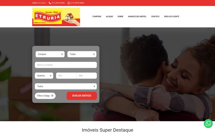 Zrzut ekranu etruriaimoveis.com.br