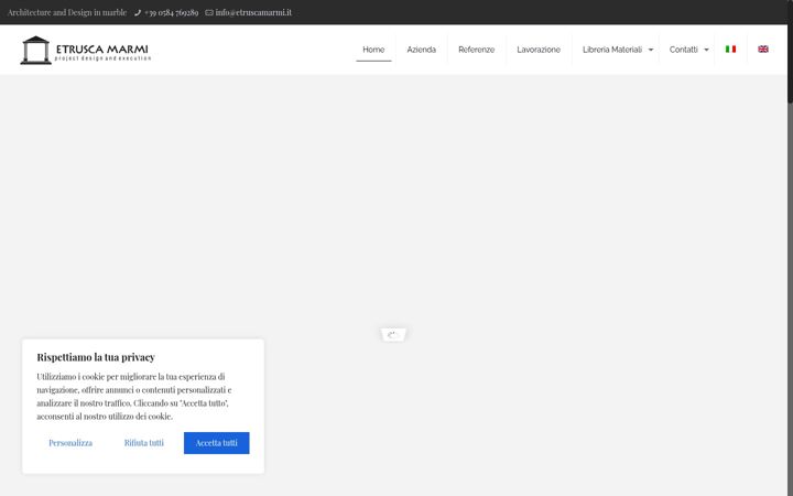 Screenshot of etruscamarmi.it