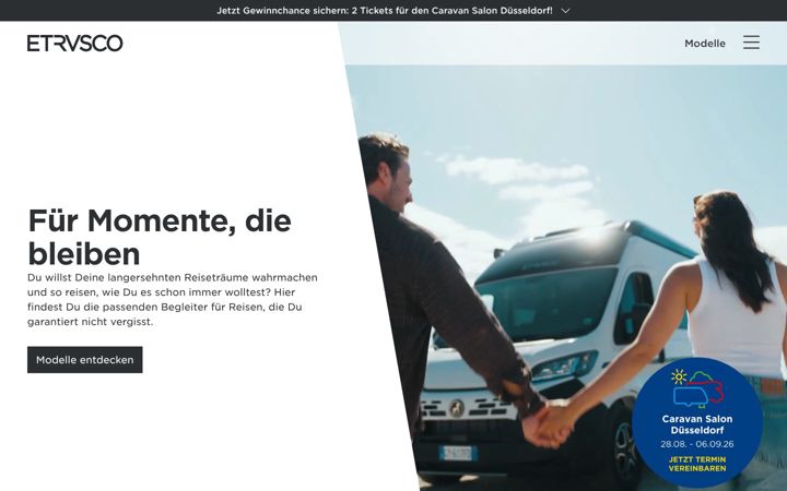 Screenshot of etrusco.com