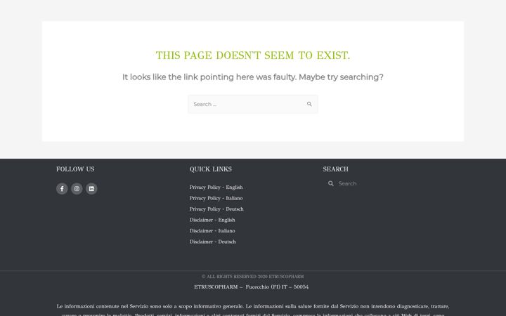 Screenshot of etruscopharm.com