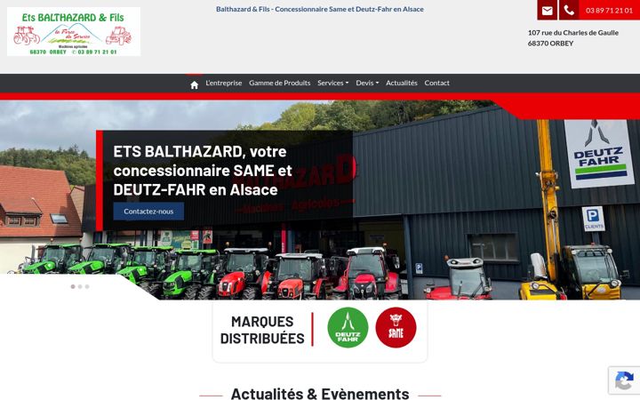 Screenshot of ets-balthazard.fr