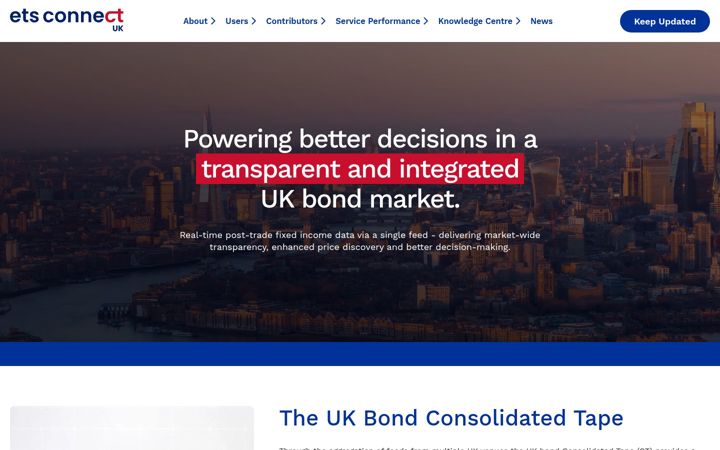 Screenshot of ets-connect.co.uk