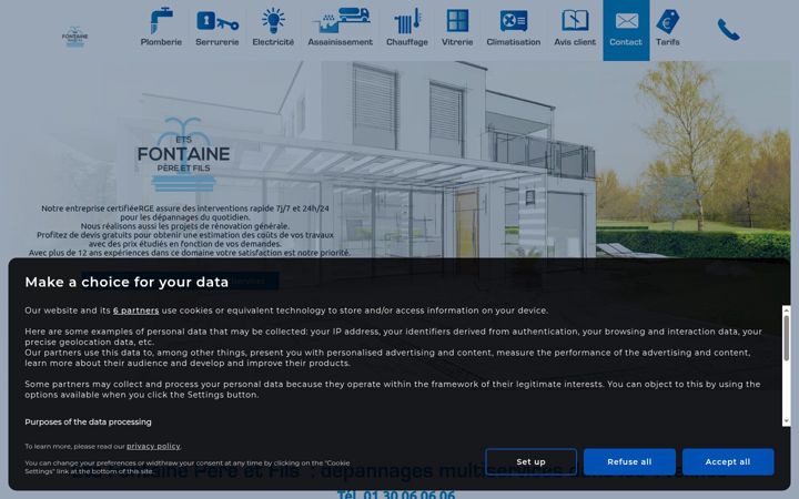 Screenshot of ets-fontaine-yvelines.fr