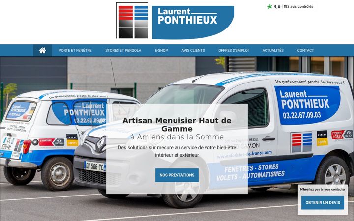 Screenshot of ets-laurent-ponthieux.fr