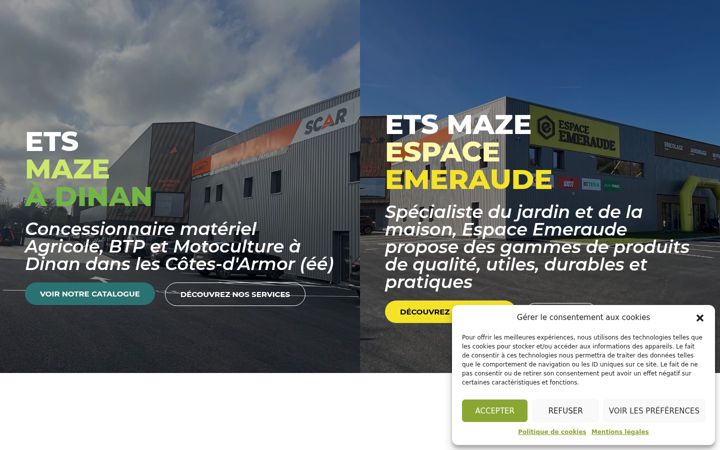 Screenshot of ets-maze.fr