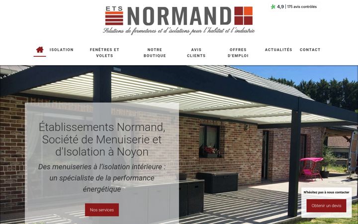 Screenshot of ets-normand.fr