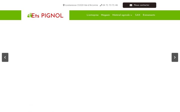 Snímek obrazovky ets-pignol.fr