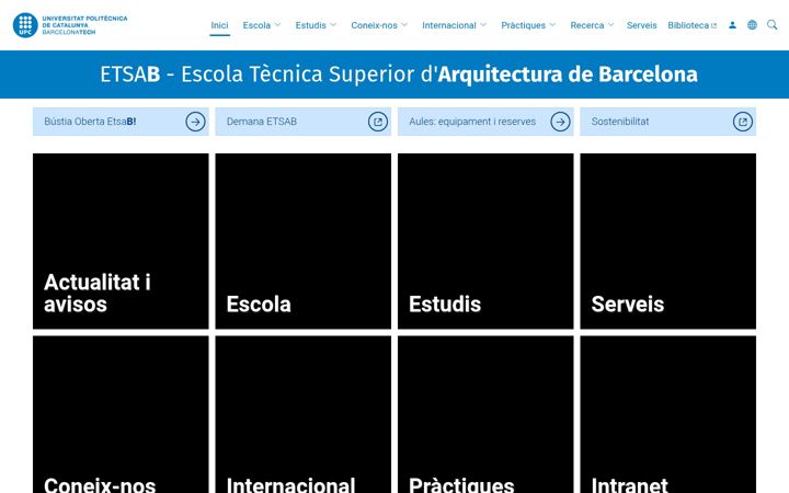 Screenshot of etsab.upc.edu