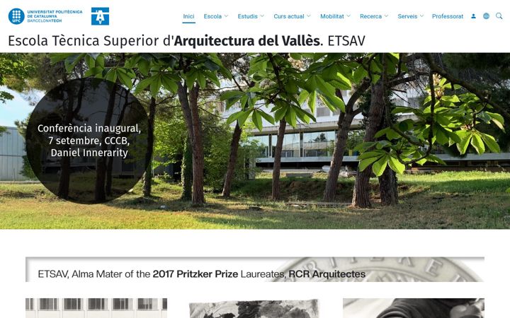 Screenshot of etsav.upc.edu