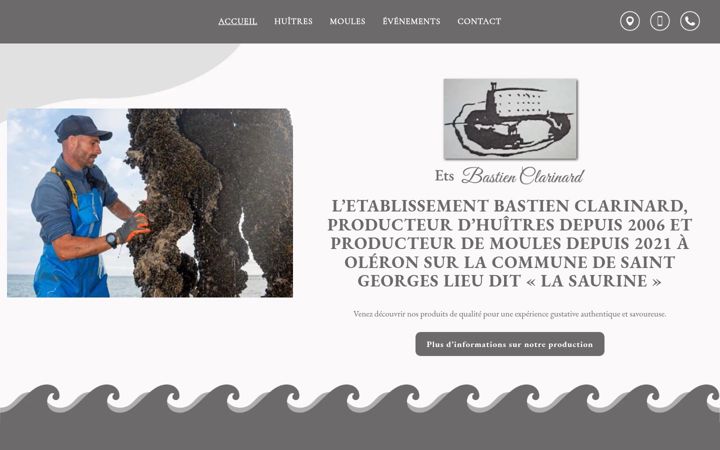 Screenshot of etsbastienclarinard-oleron.fr