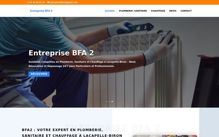 Screenshot of etsbfa2-plomberie-chauffagiste.fr