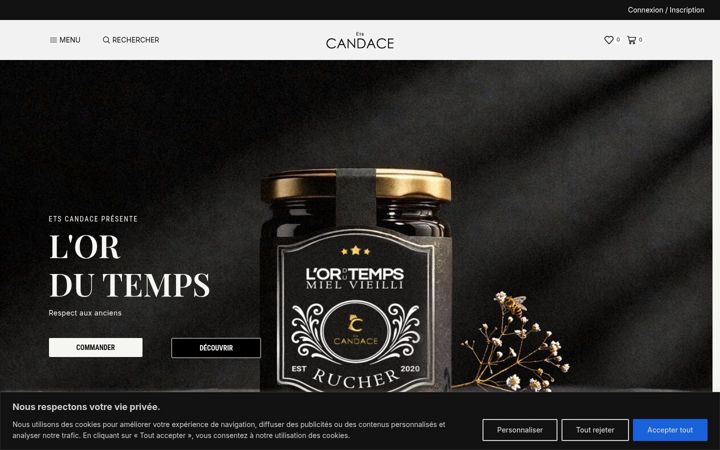 Екранна снимка на etscandace.fr