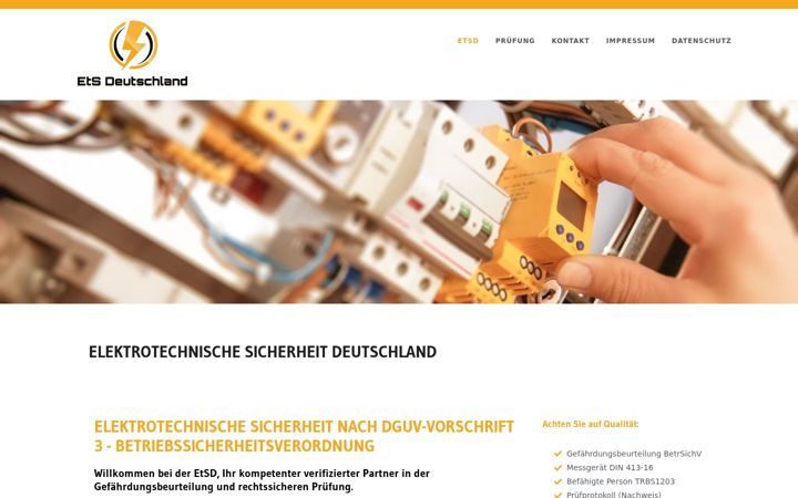 Screenshot of etsd.de