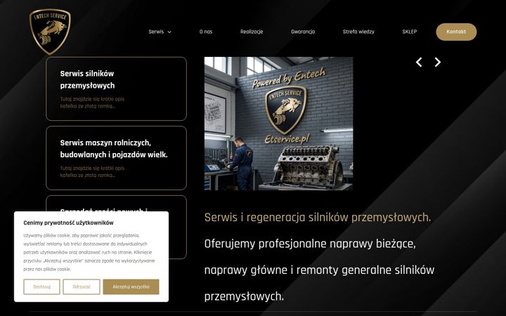 Snímek obrazovky etservice.pl