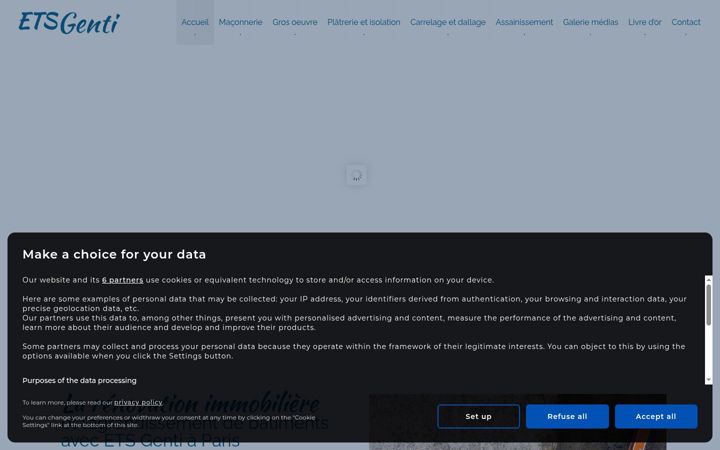 Screenshot of etsgenti.fr