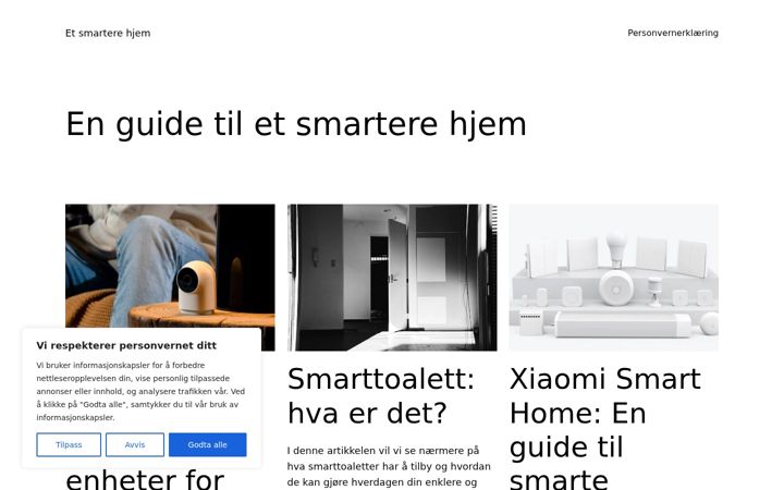 Screenshot of etsmarterehjem.no