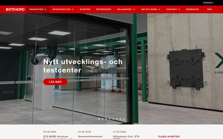 Screenshot of etsnord.se