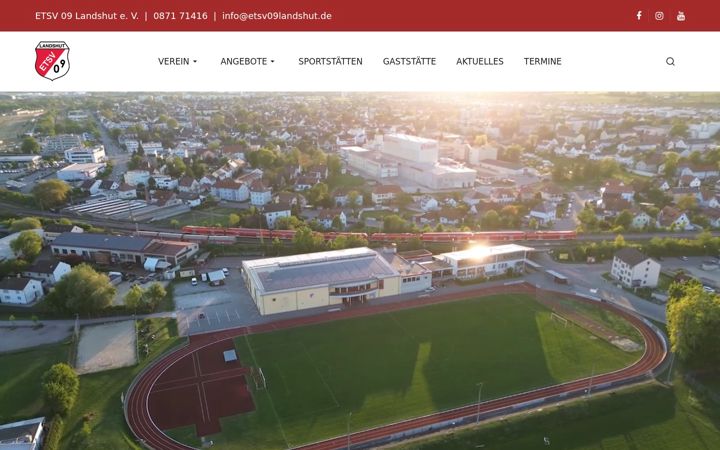 Screenshot von etsv09landshut.de