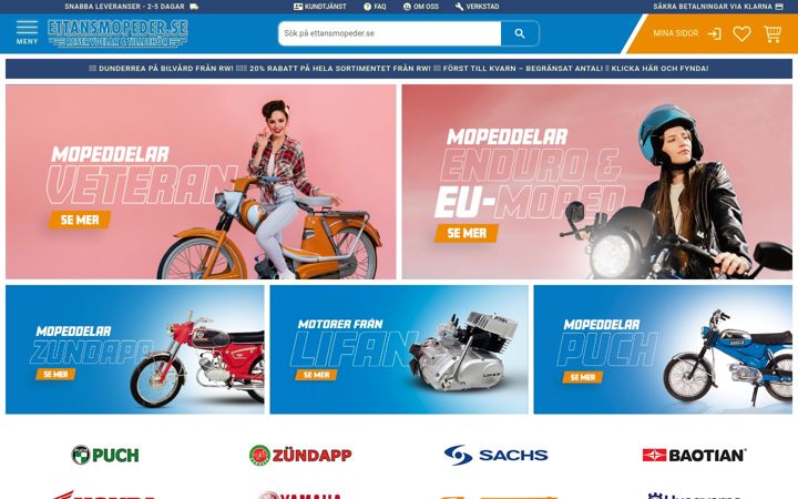Screenshot of ettansmopeder.se