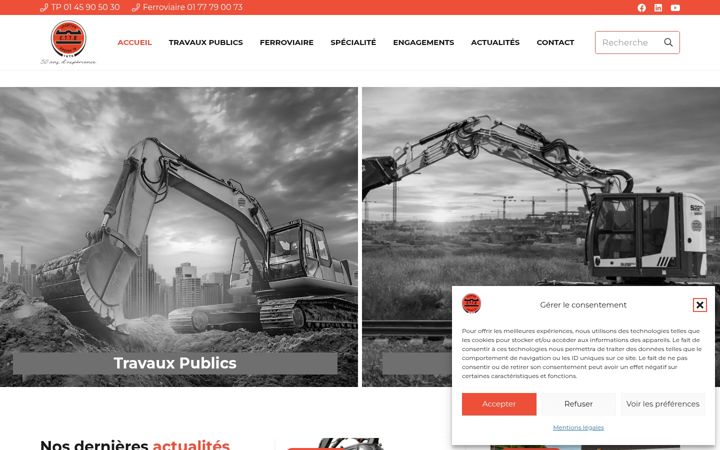 Screenshot of ettblocation.fr