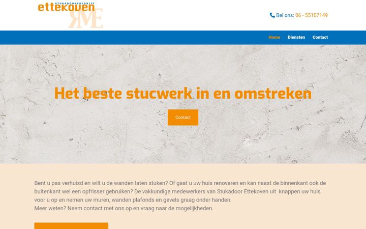 Screenshot ta' ettekoven-stukadoors.nl